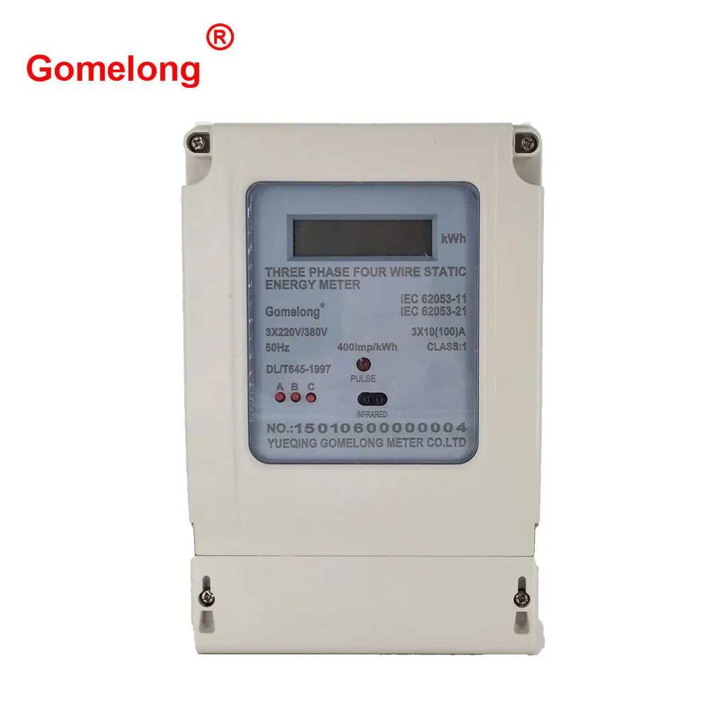 DDS5558 три фазы 4 провода цифровой кВтч smart energy метр