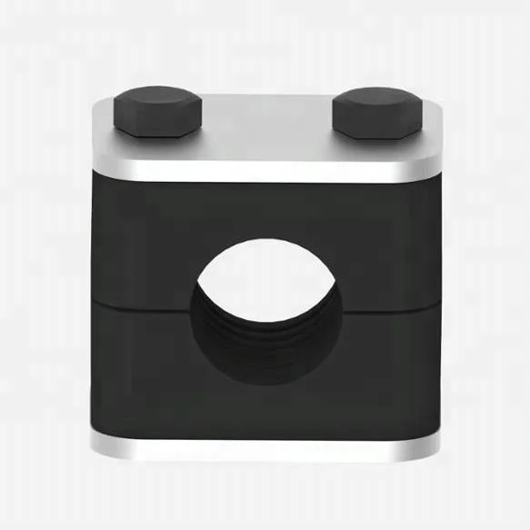 Hydraulic plastic pipe hold clamp