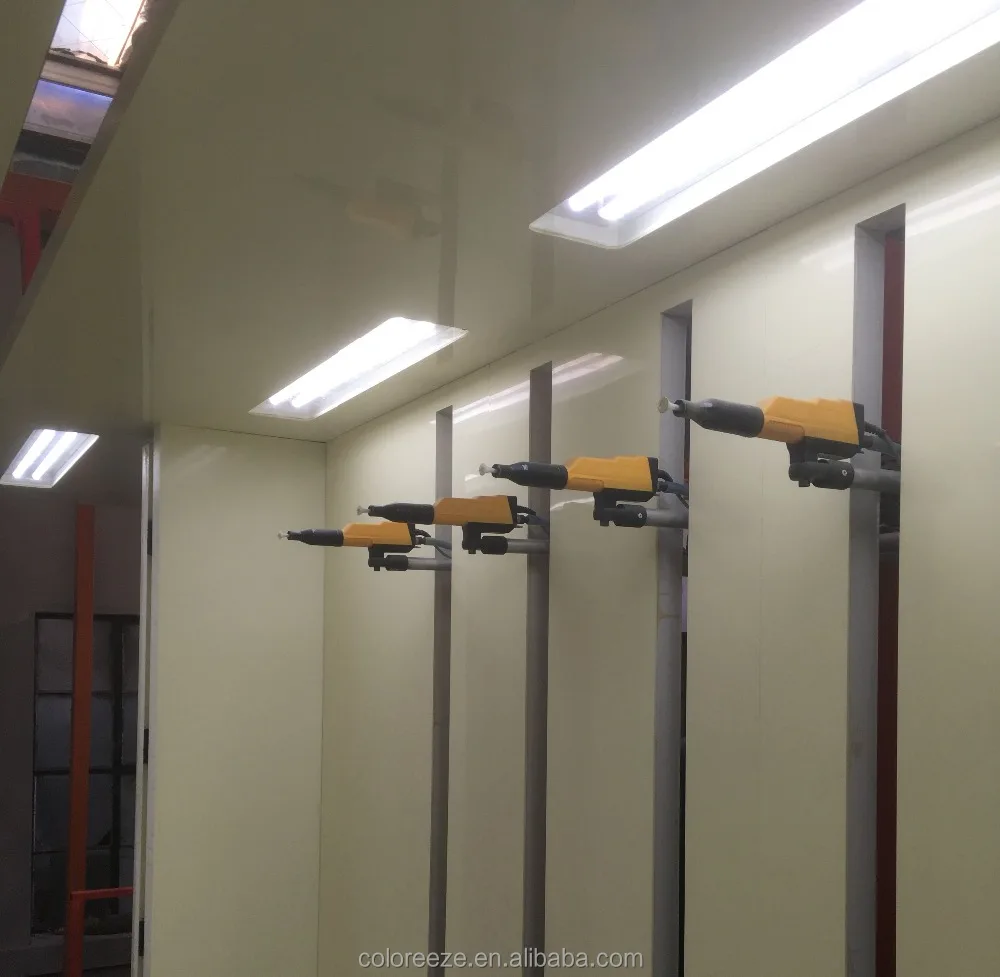 Линия по производству порошкового покрытия для кабины распылителя