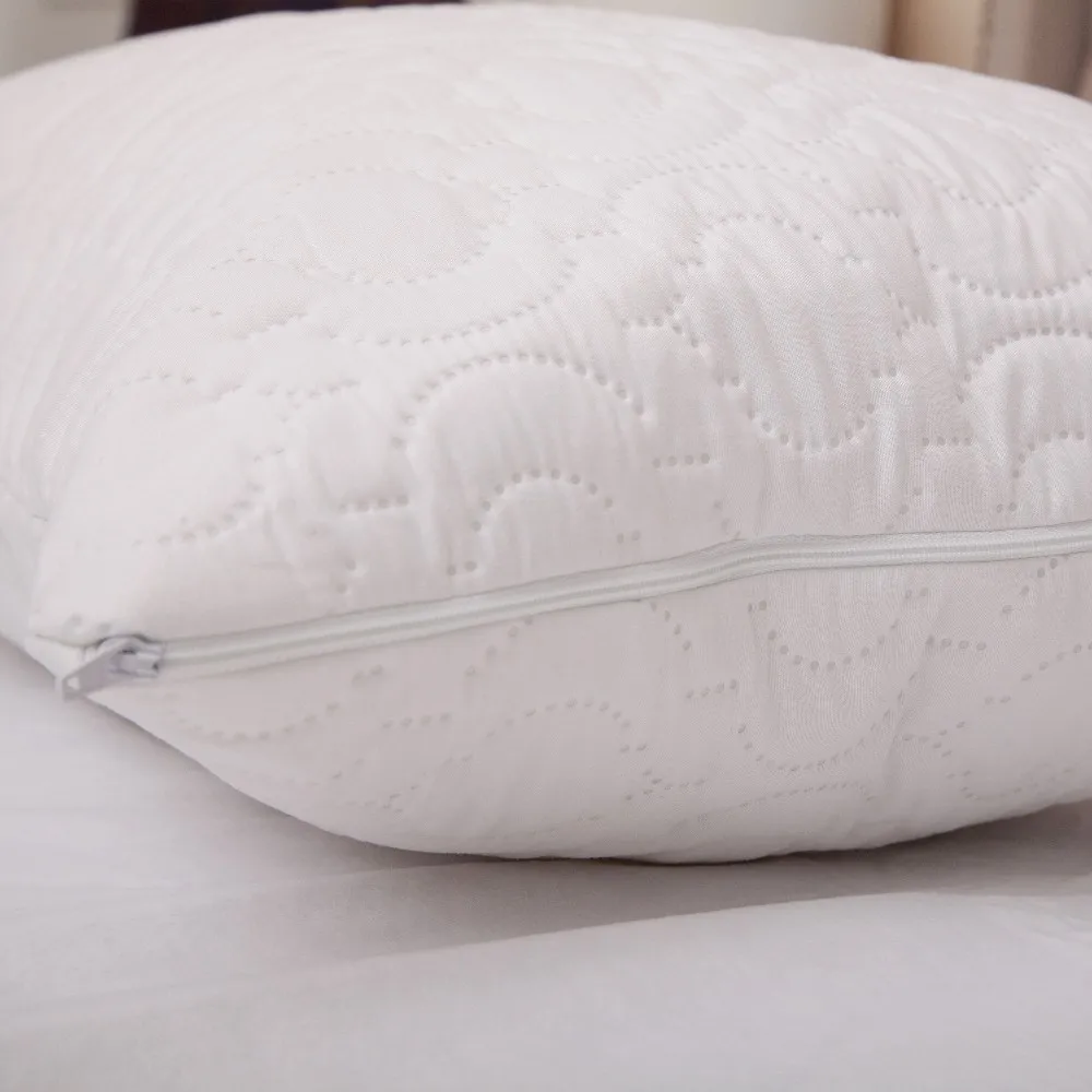 DIY logo Waterproof pillow protector bamboo Terry made in China