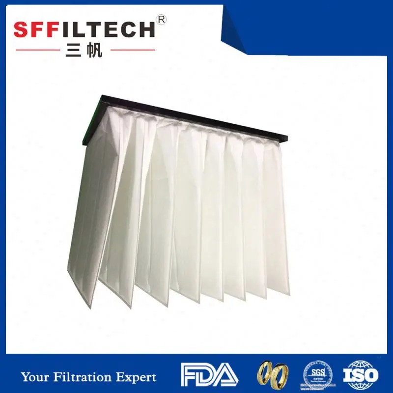 
popular high quality cheap pocket filter in filter bag 