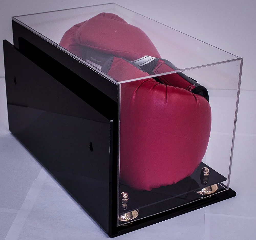 Hot Sell Factory Deluxe With Solid Base Full Size Boxing Glove Sneaker Acrylic Display Box Case