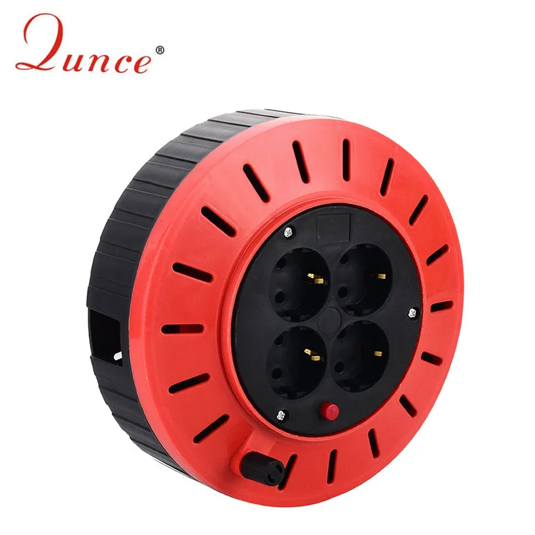 hot sale home appliance application 10m 3x1.0 CCA cord German socket Cable Reel QC1210-0