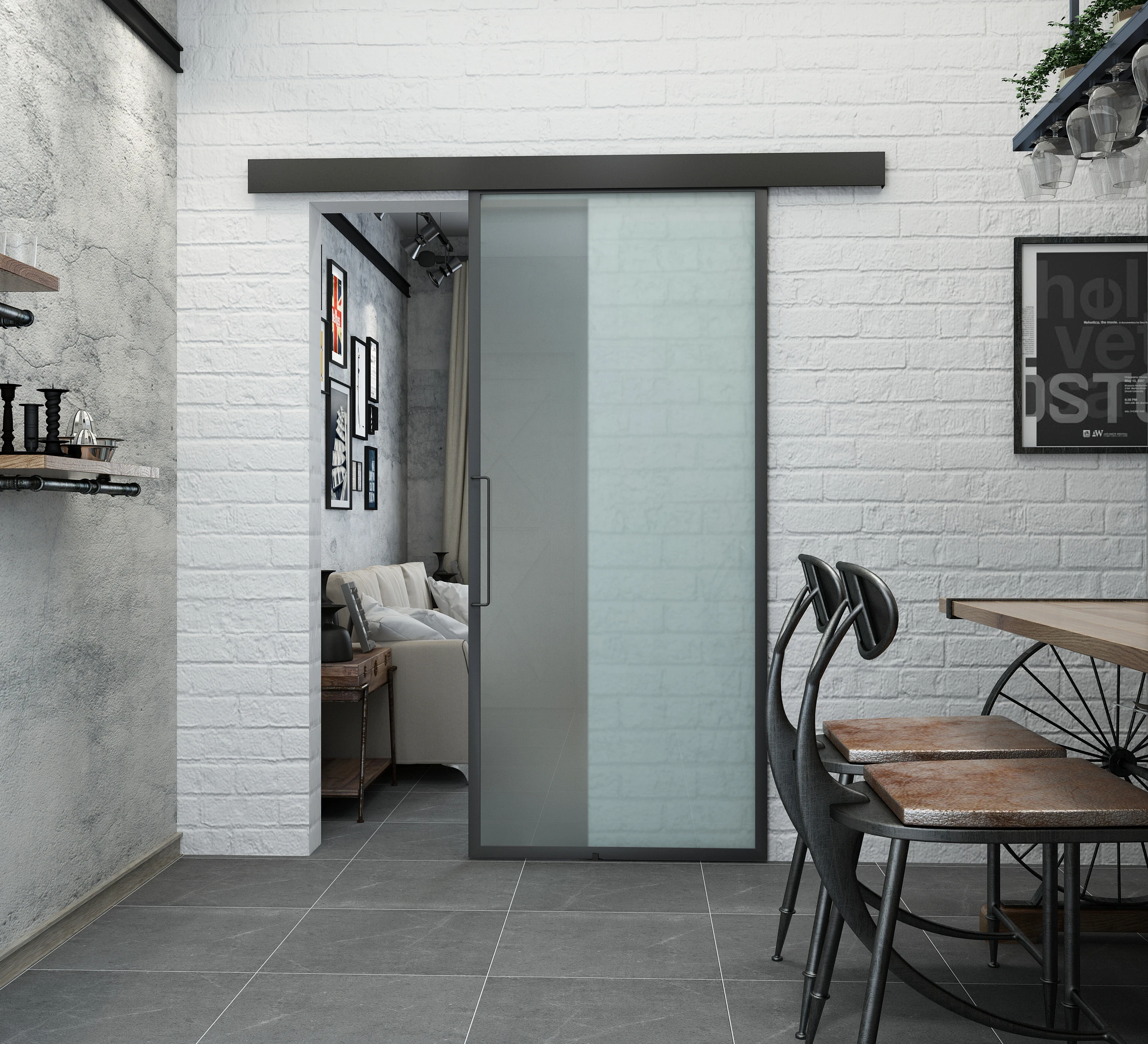 Internal Steel Frame Glass Door Panels,Black Steel Frame Glass Doors,Glass Barn Doors