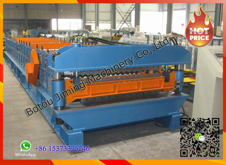 Ukraine Style Doble Deck Glazed Tile And Trapezoidal Roll Forming Machine
