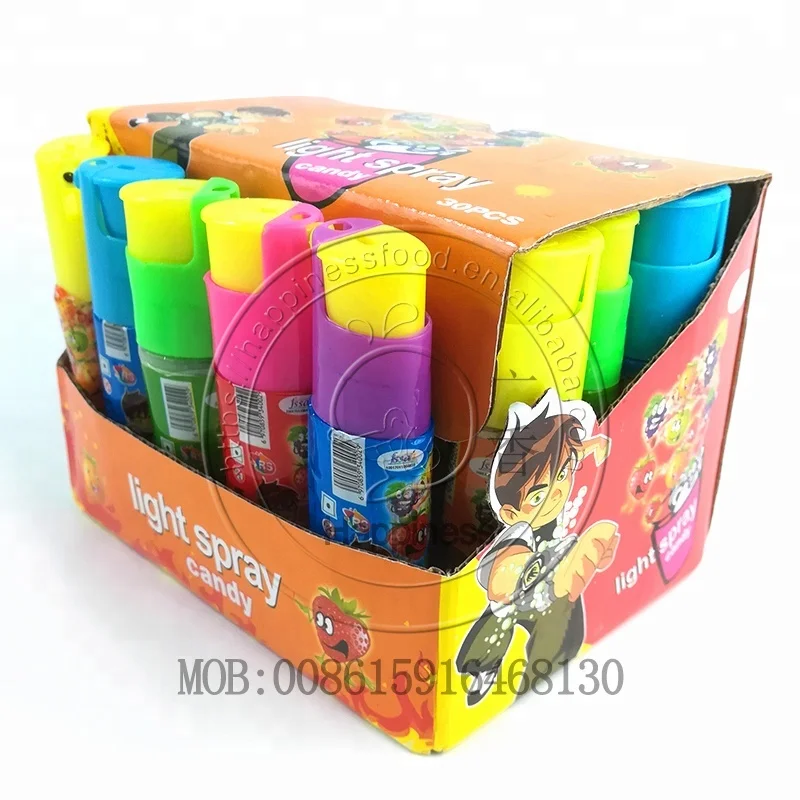 ben 10 lighter shaped sour liquid spray candy