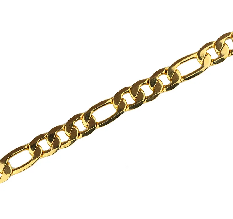Модные 18 К gold filled Фигаро Сеть ювелирных набор