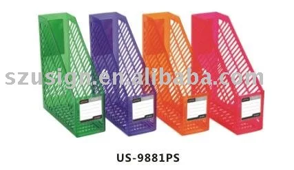 US-9881PS Transparent color Office File Rack