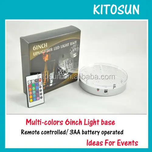 Wholesales In Christmas Remote Controlled 6inch Led Glass Hookah Kitosun Lights For Shihsa