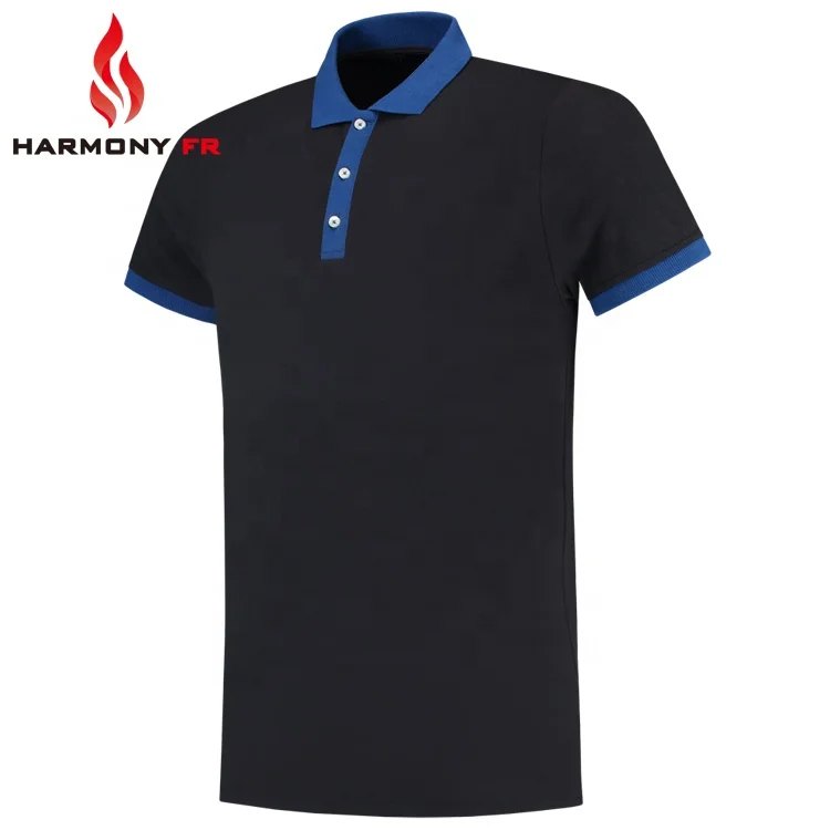 Wholesale OEM Cotton Mens Conductive Antistatic Safety Unisex Workwear Polo Flame Retardant Anti-static ESD T Shirts