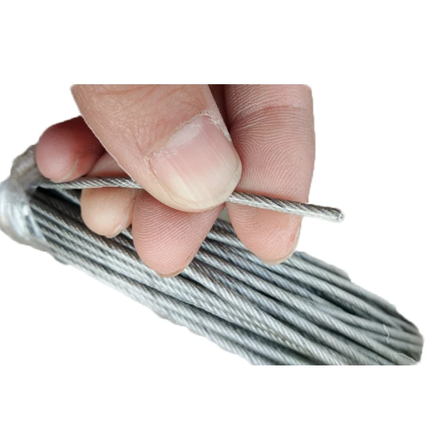 1/2/3/4/5/6/8mm white/red/blue color of nylon coated 316 stainless wire rope