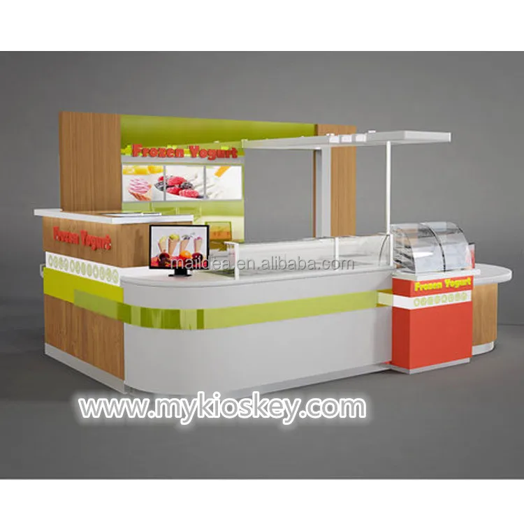 Новый стиль киоск для продажи свежих фруктовых соков замороженного йогурта