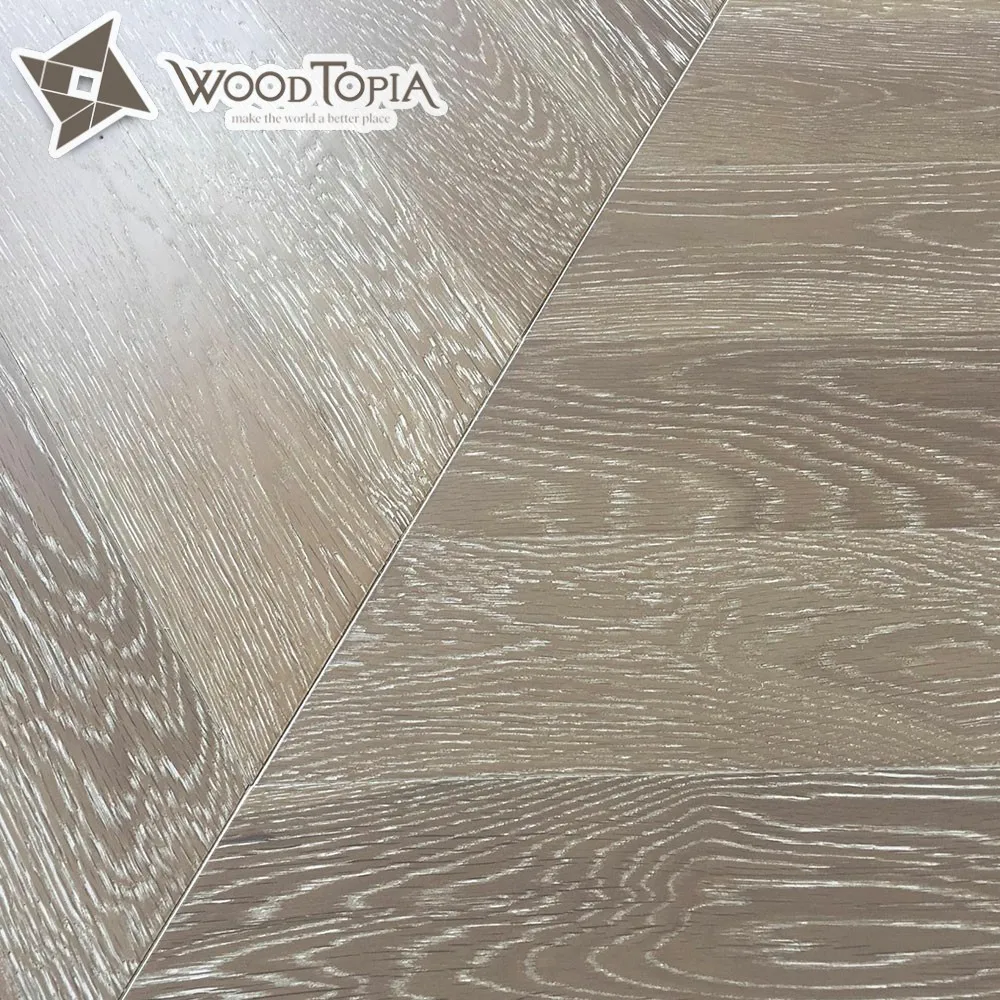FUDELI CHEVRON Industrial Fishbone Oak Engineered Wood Parquet Flooring Chinese Online Technical Support More Than 5 Years