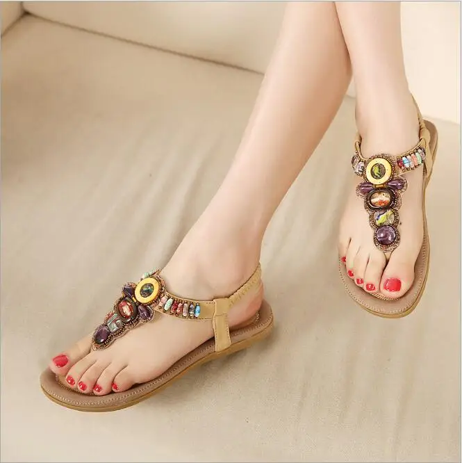 cy10909a 2018 bid size latest ladies sandals designs flat sandals for ladies pictures