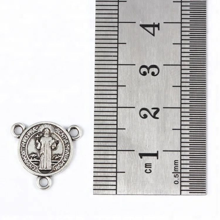 Virgin Mary Jewelry DIY Connectors Antique Silver Rosary Center Piece rosary metal accessories