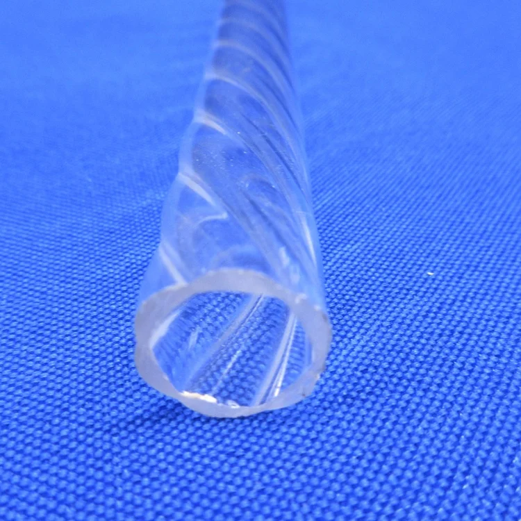 spiral PMMA tube, spiral tube clear acrylic vase tube