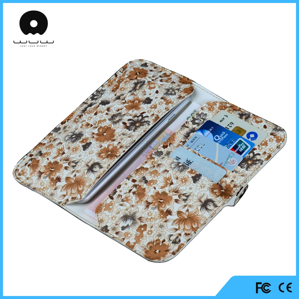 Custom wallet cell phone leather case for iphone 6 6s with OEM and ODM service