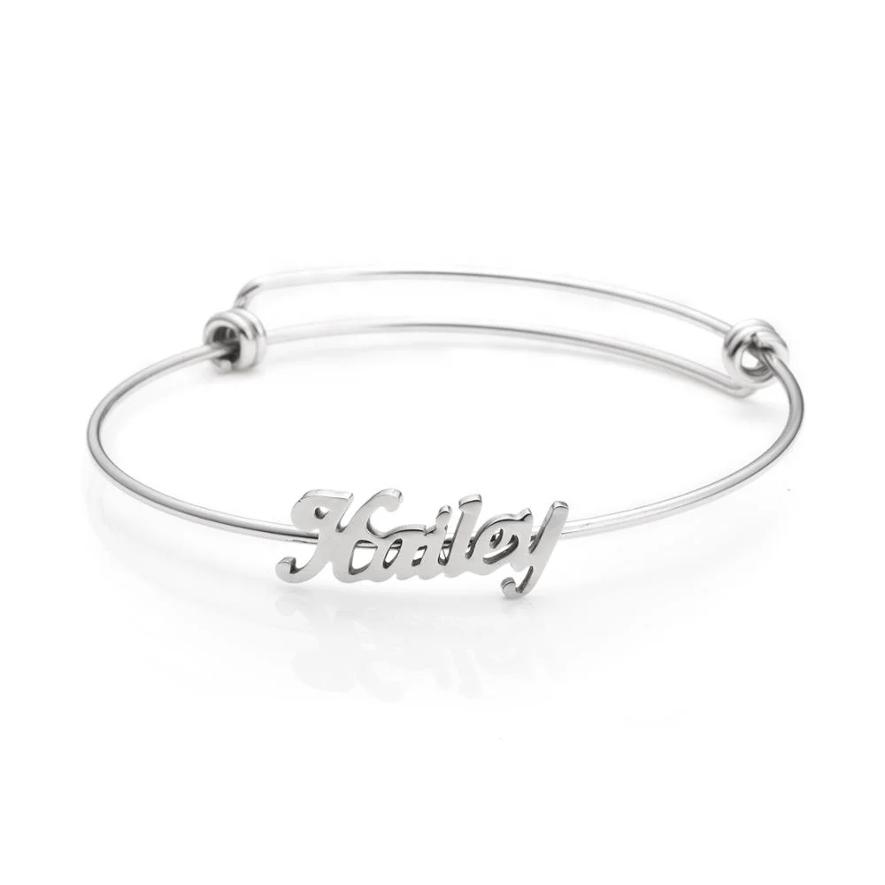 Wholesale 925 Silver Jewelry European New Design Adjustable Bangle Oem Name Bracelets For Baby