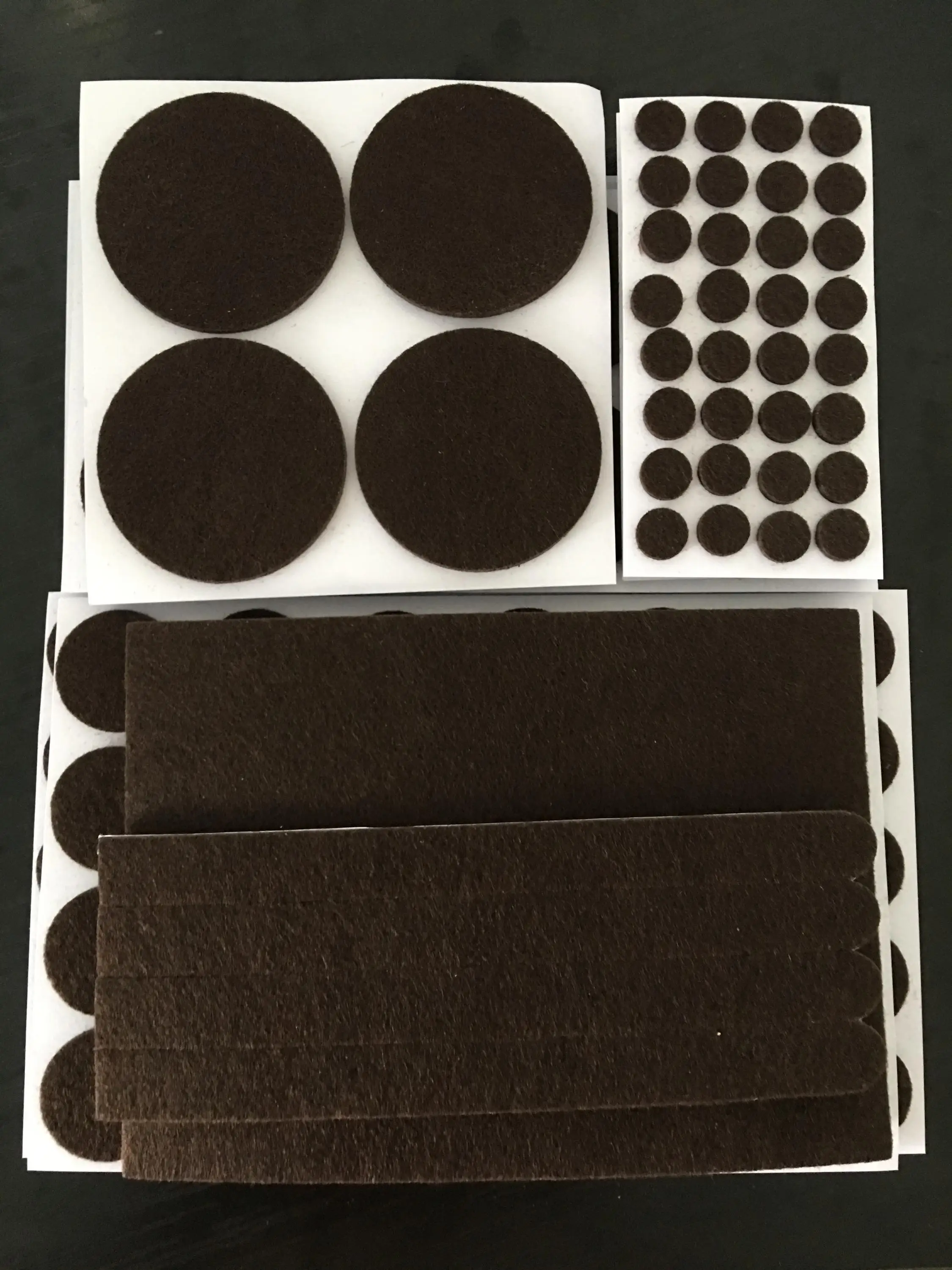 Custom Size Cheap Self Adhesive Wool Felt Pad Floor Scratch Protector Felt Pads