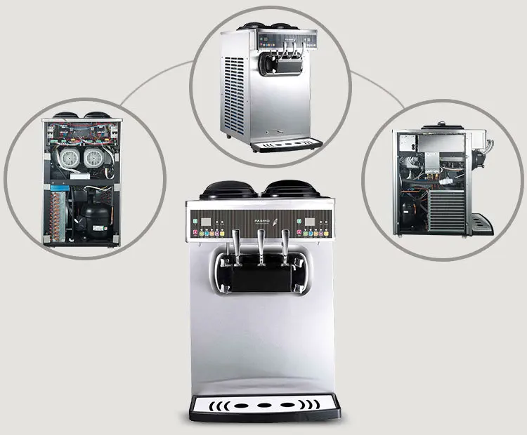 Pasmo Professional Small Soft Vending Ice Cream Machine Used to Make Sundae