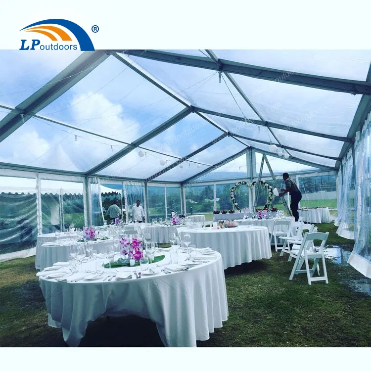 aluminum waterproof transparent wedding tent for 200 people marquee event in New Zealand