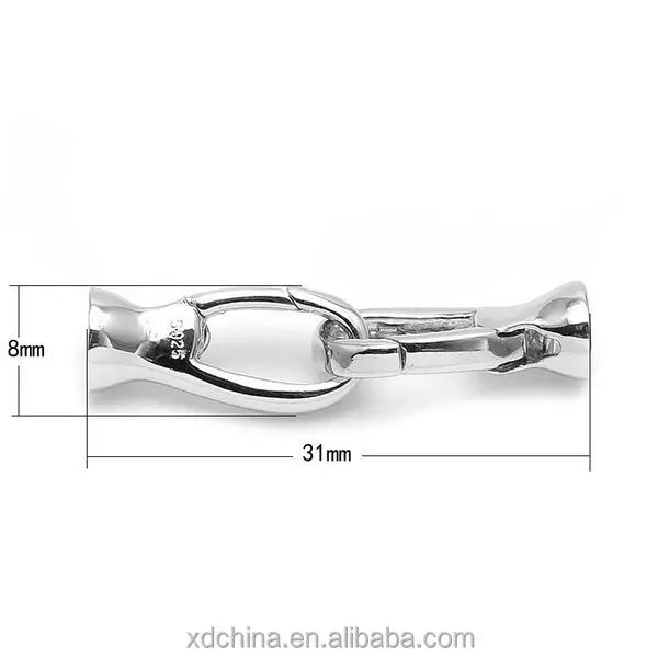 XD DA07 For strand pearl necklace and bracelets 925 sterling silver clasps and end clasps Boutique necklace clasp