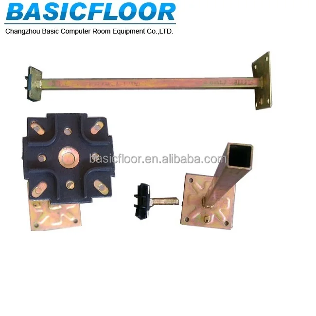 
Hot selling steel adjustable elevated panel pedestals data center raised access floor 