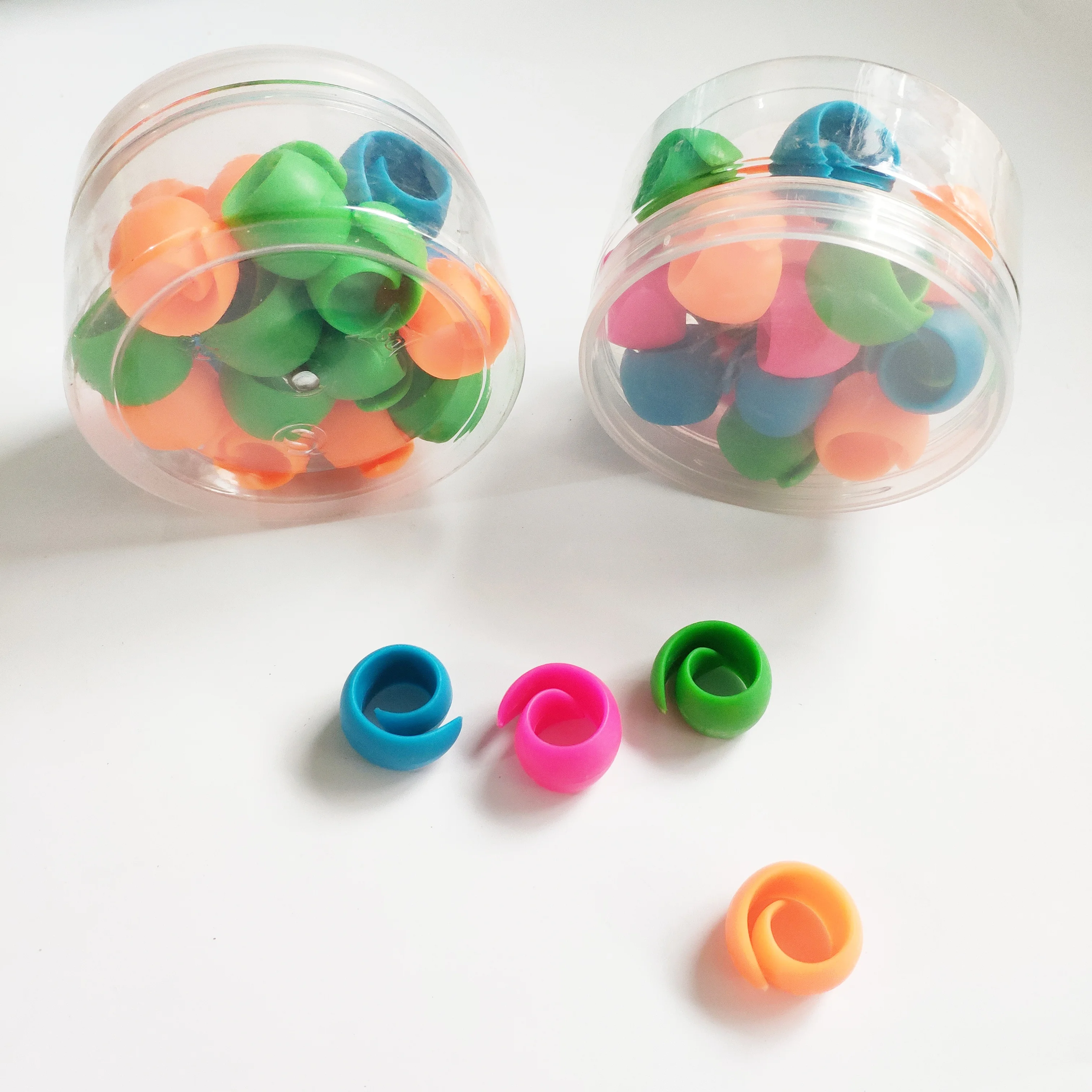 20pcs Mixed Color Bobbin Peels Thread Spool Huggers For Sewing
