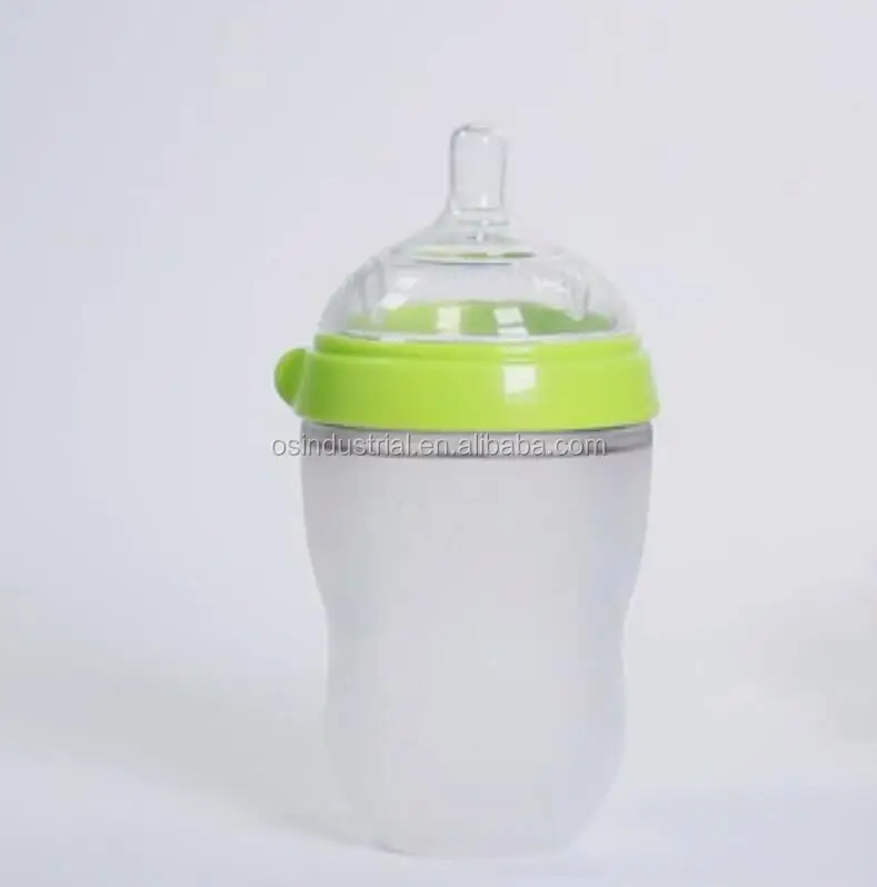China Wholesale High Quality 250 ML Custom Silicone Baby Bottle