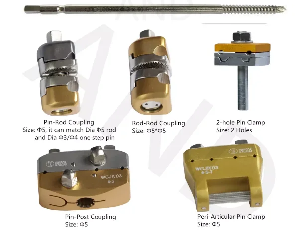 Ортопедический комбинированный 5 мм внешняя фиксация маленький костный фрагмент фиксатор верхней конечности ульна радиус коленчатый инструмент hoffman Stryker