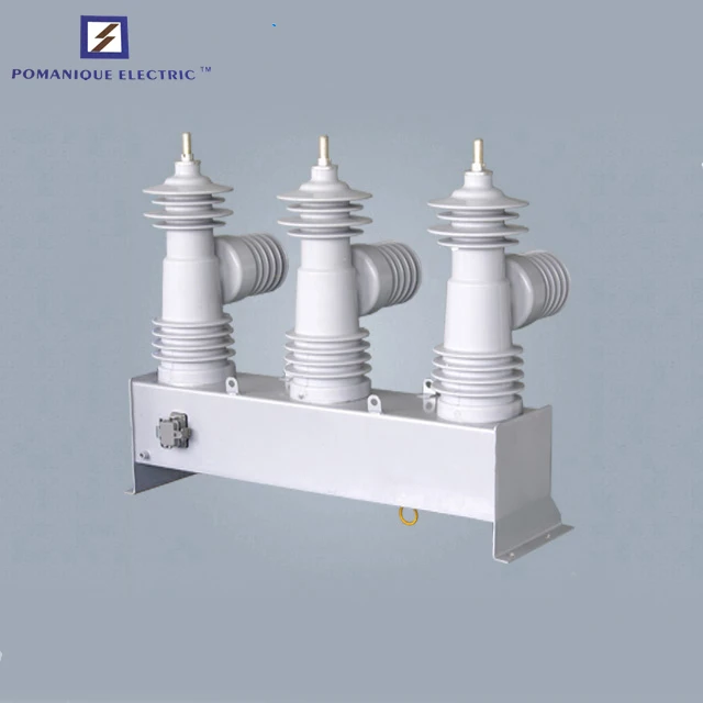 3 phases electric pole outdoor high voltage 27kV 630A/800A auto recloser with panel boards for substation
