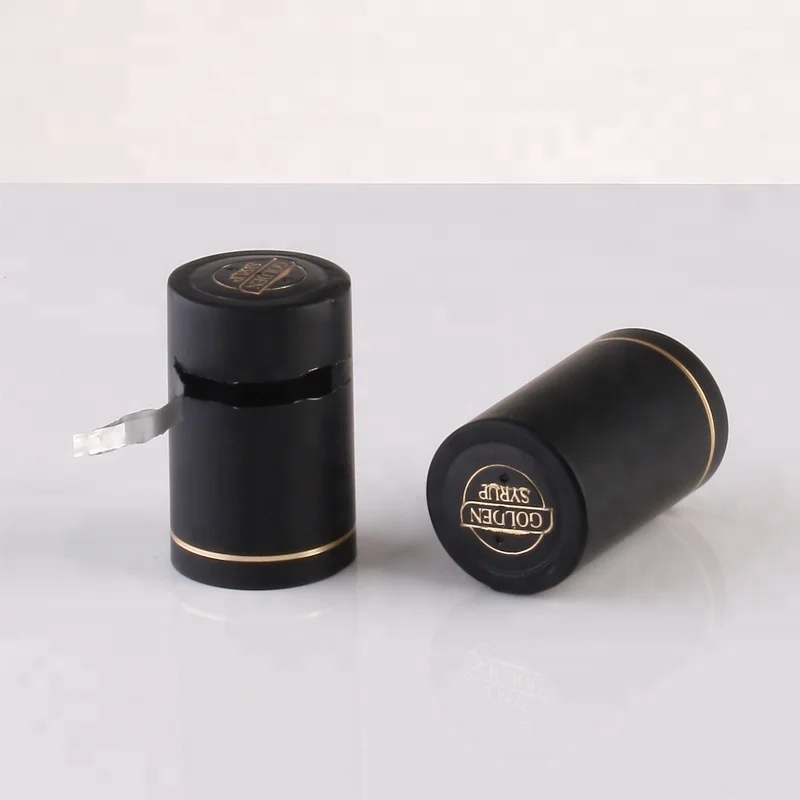 Matt metallic paint hot platinum easy to tear heat shrink capsules