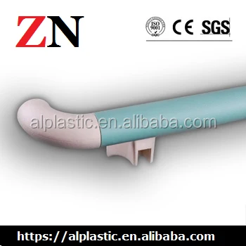 Hospital Corridor Handrail With Pvc And Aluminium Alloy Hospital corridor 38 Handrails PVC safe medical anti-collision handrail