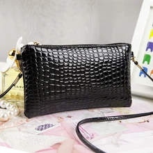 2015 Women Leather Handbags Crocodile Messenger Crossbody Clutch Shoulder Handbag For Women Bag