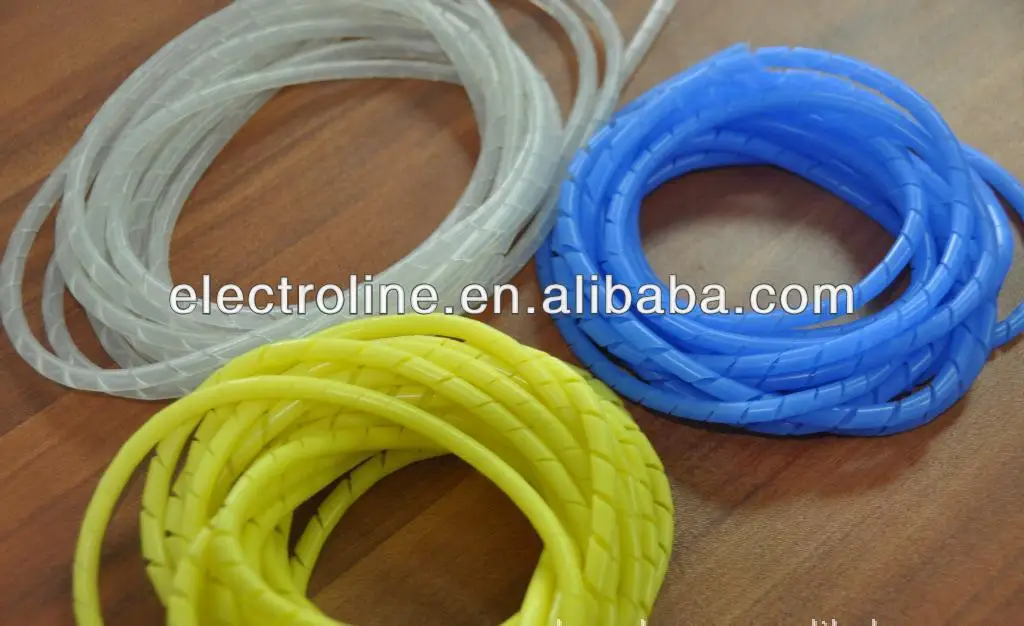 Factory Wholesale Sales Black And White Plastic Cable Sleeve Spiral Wound Tape