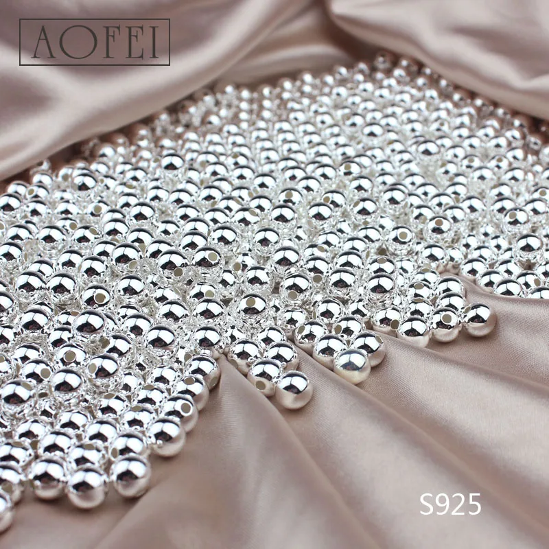 Фабрика горячих продаж аксессуары кулон 8 мм стерлингового серебра 925 бусины женские украшения DIY производство