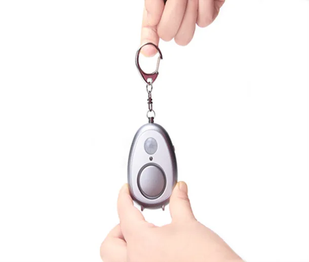 Mini portable traveling alarm panic button alarm keychain alarm with PIR motion sensor for lady
