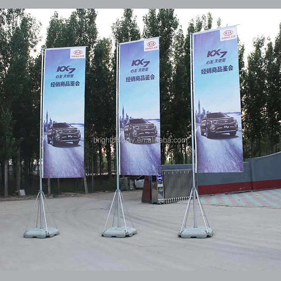 
2018 hot sale 5m giant telescopic flag pole for advertising 