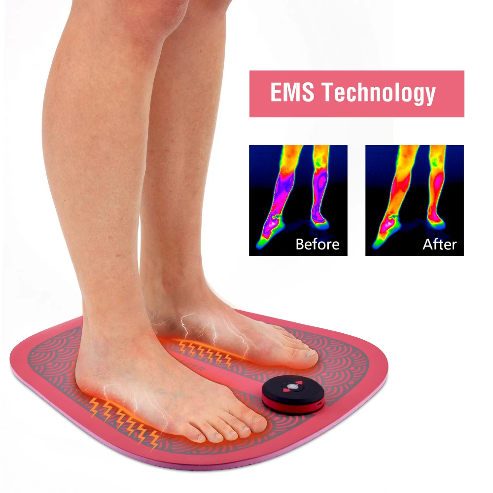 2023  Health Care Products Best Pain relief EMS  Foot Massage Electronic Foldable   Foot Massage Mat