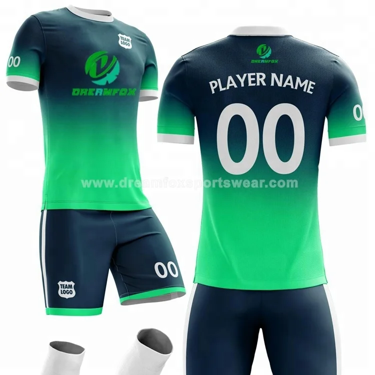 2018-2019 cheap soccer jersey custom design with free number and name printed soccer uniform