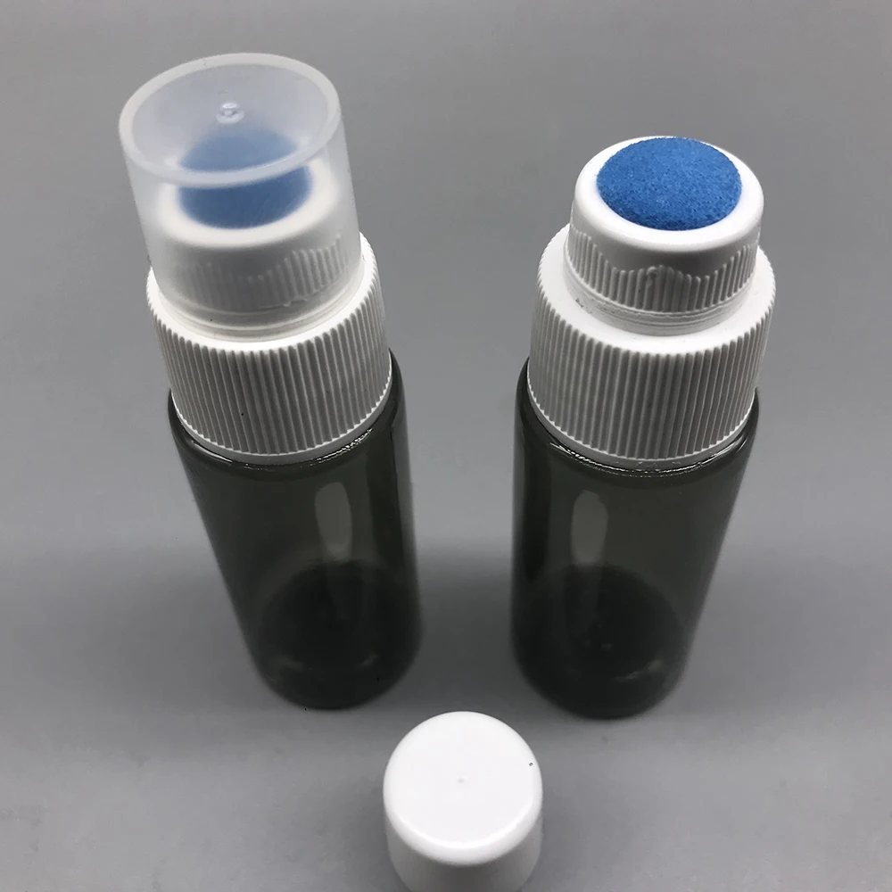 Manufacture empty 20ml plastic PET sponge muscular Shoulder pain dauber bottle with cap