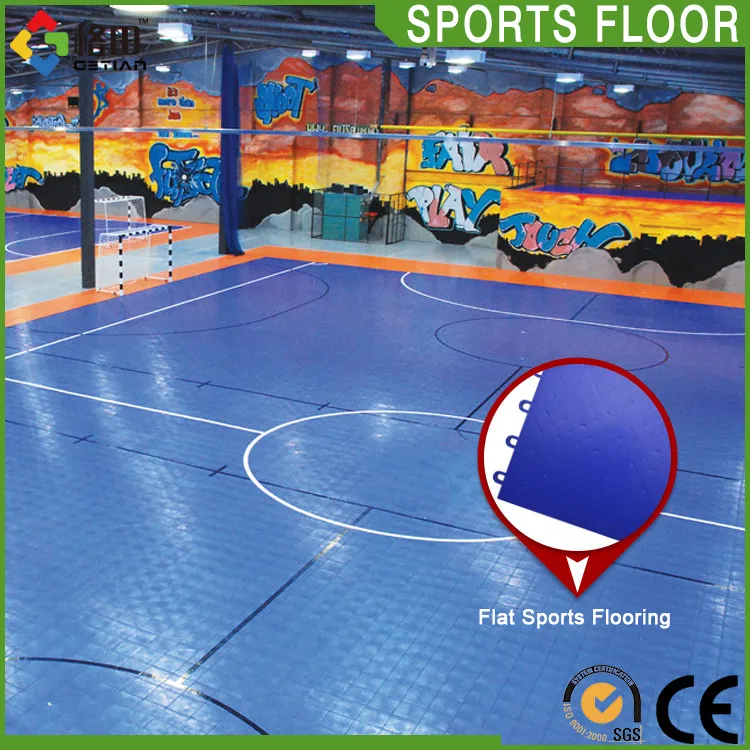 Low cost of build futsal court,interlocking pp plastic indoor sport court futsal flooring