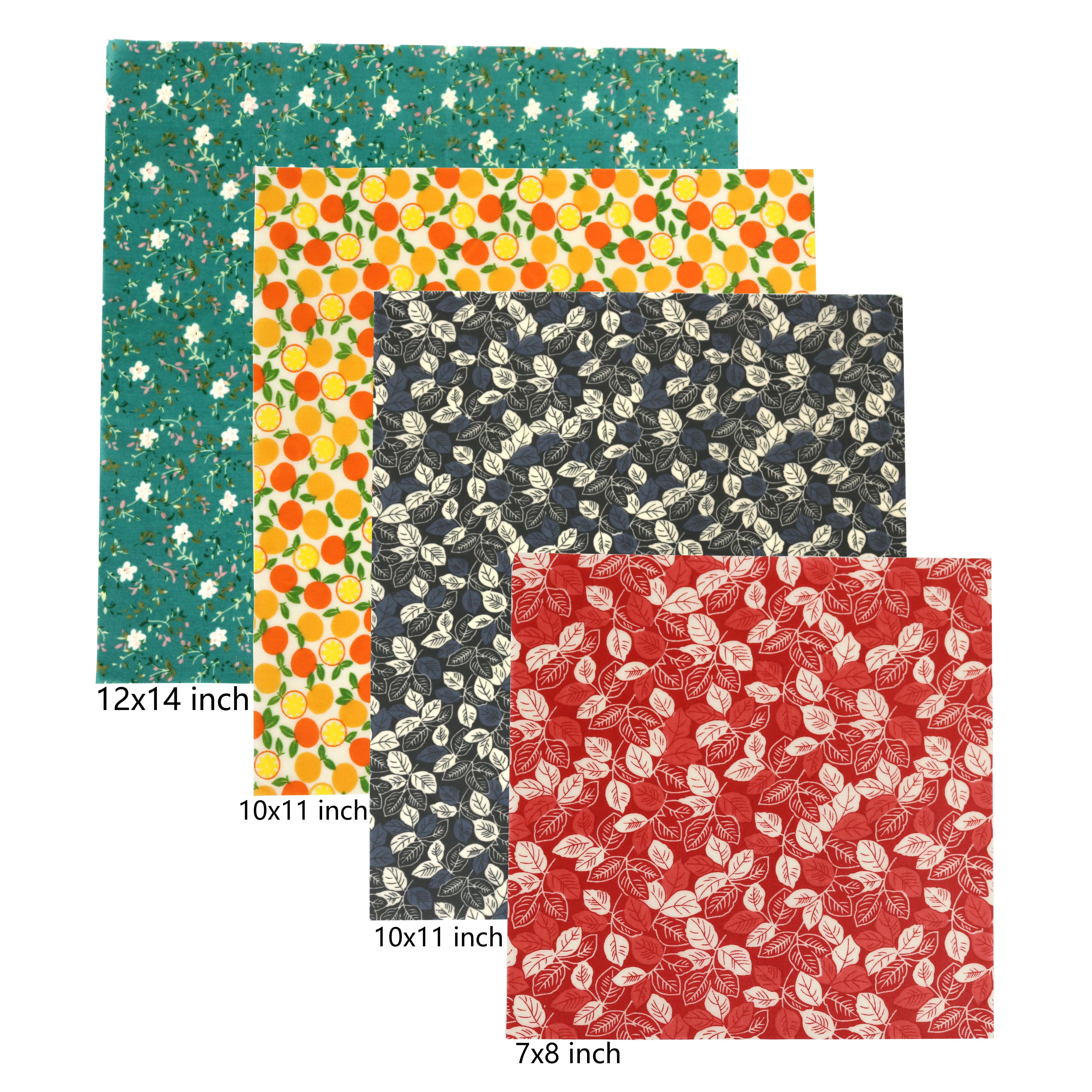 2022 Amazon Hot Sellers Sustainable Eco Friendly Products beeswax Fresh-keeping Cloth beeswax Food Wraps Beeswax wrap