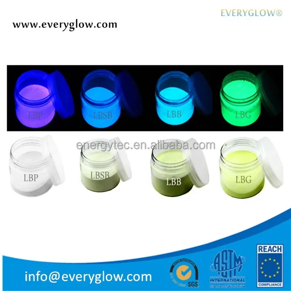 Luminofor фотолюминесцентных пигмент желто-зеленый LBG-HD 5-15UM для нить и пряжа для производства