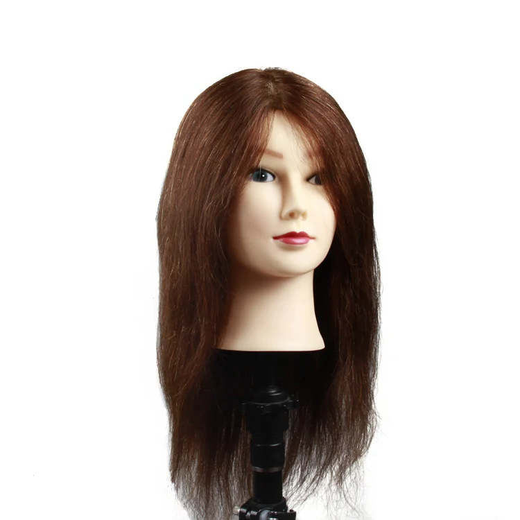 Wholesale Hairdressing Equipment Mannequin Head Real Human Hair Female Training Head