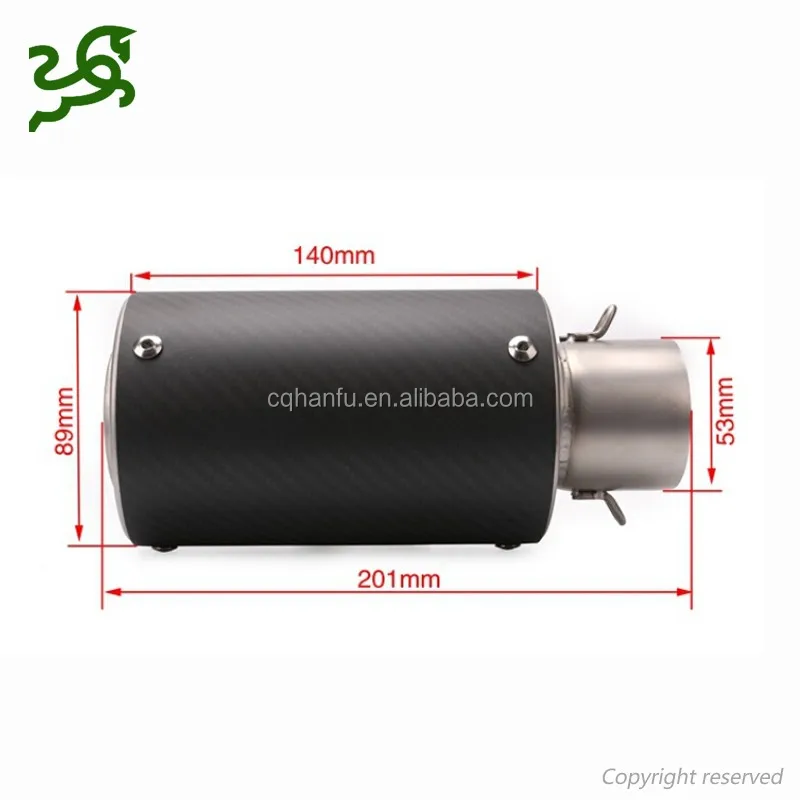 51mm Universal Motorcycle Scooter Modified Silencer For Racing Exhaust Pipe Muffler
