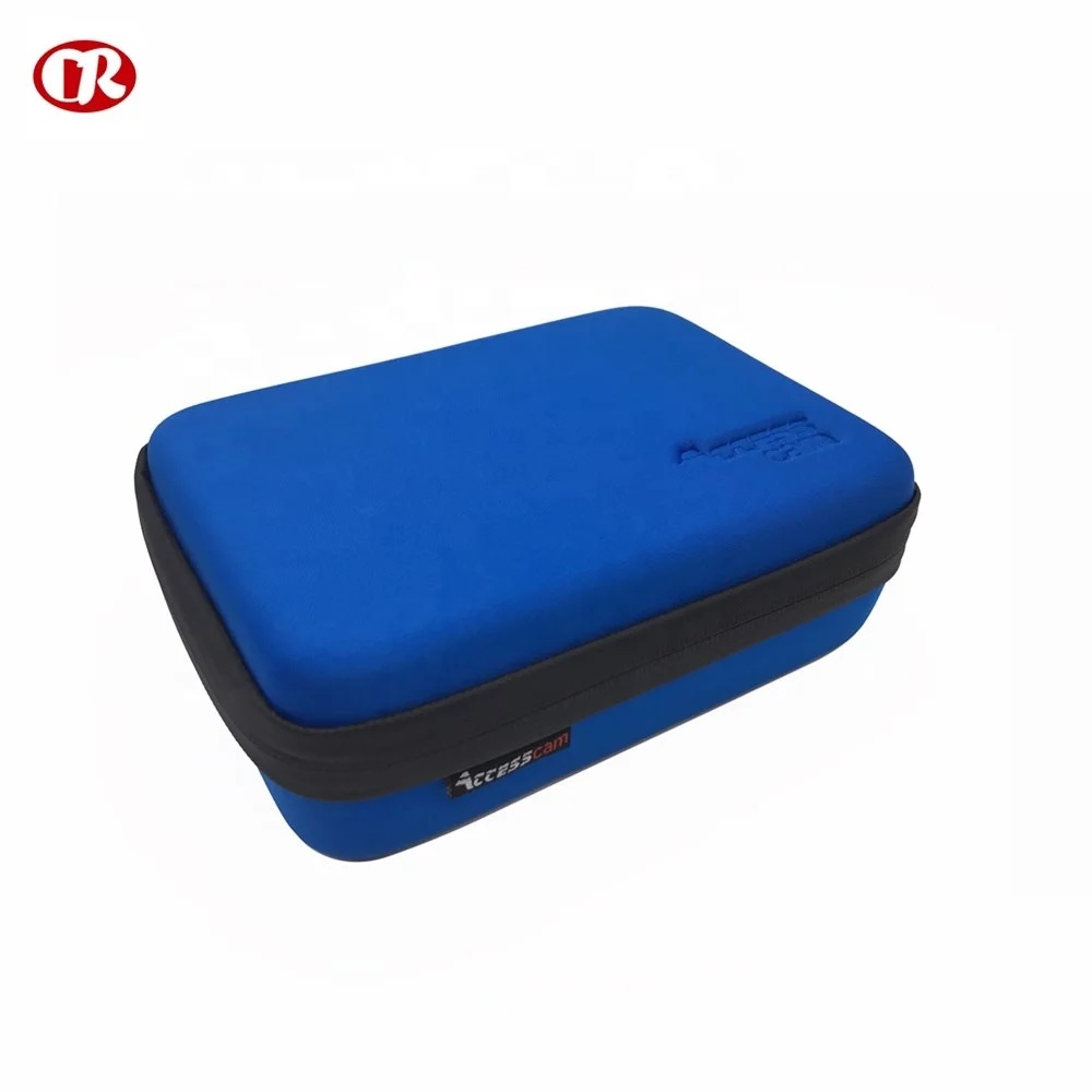 Zipper closed eco-friendly and durable waterproof protective eva custom case with strap