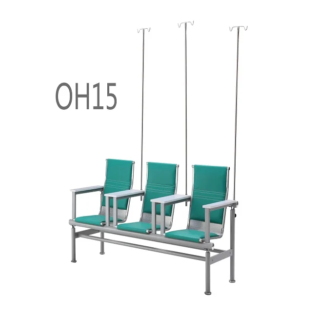 3seater no folded PU hot sale drop waiting chair hospital waiting sofa public area customer chair waiting bench