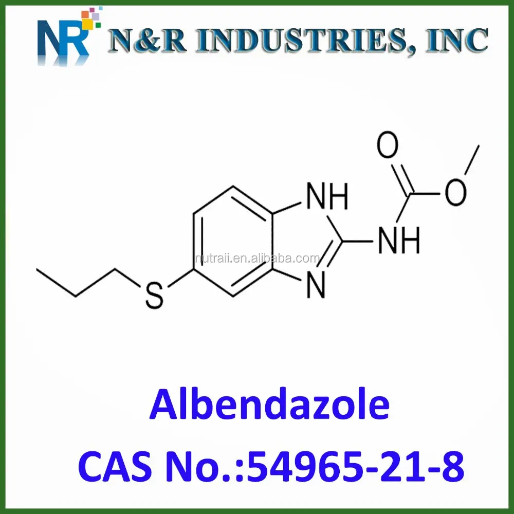 
GMP certificate albendazole API raw material USP 