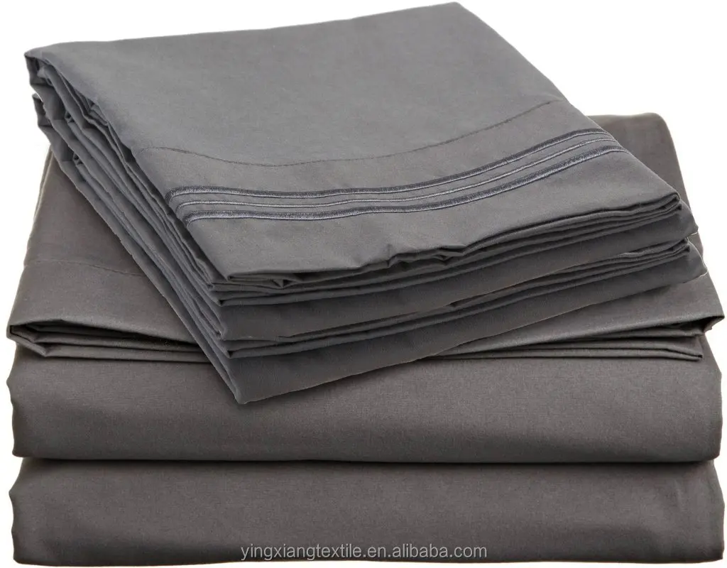 Linen fabric 100% cotton and 50%cotton and 50% polyester plain/sateen/sateen strip/jacquard hotel bed sheets